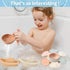 KODGEUSM Spoon,11 1-3 6-12-18 1 2 3 4 Bath Toys Floating Boats Train with Bathing Pcs Water Table Toys Mold Free Baby