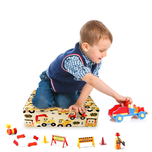 Table,4 Inches Toddler Booster Seat for Dining Washable Double Safer Straps Non-Slip Bottom Booster Seat Dining