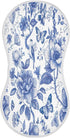 YETTASBIN Blue Flower Muslin Baby Burp Cloth, Super Soft Absorbent Cotton Burp Rag