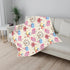 Wicbfdfv 60x80inch Cute Circus Balloons Carnival Ticket Baby Blanket Girls Boys Colorful Tent Bows Stars Cotton Candy