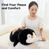 5 23.6Inch Gudisi Pounds Weighted Penguin Stuffed Animals Large Weighted Penguin Plush,Huggable Companion for Kids