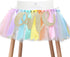 Pastel Rainbow High Chair Banner for 1st Birthday - Party Supplies with