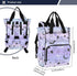 Jihqo Backpack 10L Diaper Bag Cute Bats Starry Sky Travel Diaper Bags for Women, Functional Baby Changing Bag