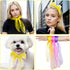 12pcs Square Juggling Silk Dance Scarves, Magic Tricks Performance Props, Rhythm Band Scarf (Yellow)