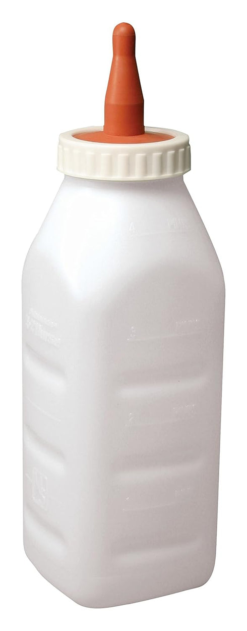 E-Z Nurse Feeding Supplies 2 quart Screw-On Lamb Nursing Set of Bottle with Nipple & Cap,