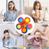 24 Packs, SCIONE Pcs Tie Dye Fidget Spinners, Sensory Toys for Kids, Flower Simple Dimple Hand Spinners, Stress Relief
