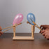gzrnje Battle,2024 2 Balloon Bamboo Man New Pop Wooden Fencing Puppets,Fun Wooden Bots Battle Game for Players