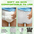 Menpol (2, Adult Diaper Covers Waterproof, Leakproof Incontinence Plastic Pants Protective, Reusable Rubber Underwear