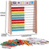 Wooden Abacus for Kids Math, 100 Counting Sticks & Number Cards 1-100, Educational Math Games for Preschool Learning