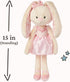 0 15" GUND Take-Along Friends Plush, Curtsy Ballerina Bunny, Bunny Stuffed Animal for Ages and Up, Pink
