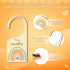 Set 7 Closet of Baby Dividers for Clothes Organizer from Newborn to Toddler Boho Baby Clothes Size Hanger Organizer