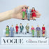 People Figurines Mini Trains, 1:25 Scale Painted Figures for Dollhouse Scenes, Standing and Sitting Plastic People