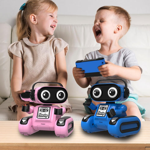 5-7, Robot Toys for Girls, Rechargeable Remote Control Toys for Girls Kids Toy Robots with Auto-Demo, Recording