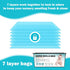 BATADAPTER 120 7-Layer,Odor 5640 4Pack Bags Diaper Pail Refills Bags Compatible with Genie Easy Roll Signature