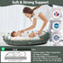 Bubbyhuts 100% Baby Lounger-Breathable and Soft Organic Cotton, Portable Infant Lounger with Removable Lounger Cover