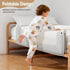 UWRVH 75" 28" Folding Bed Rail Guard for Toddlers,Safety Toddler Bed Rails,Baby Bed Rails- U-Shape No Drilling Design