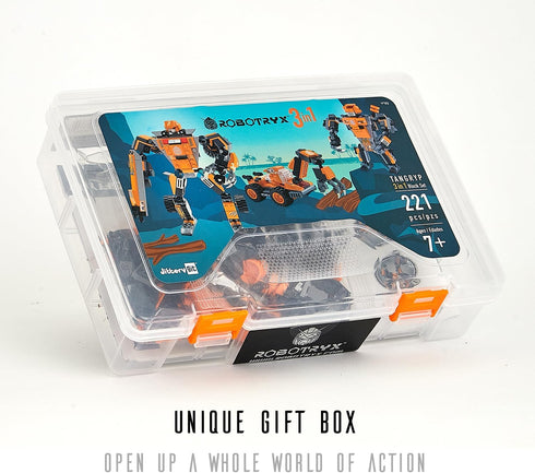 JITTERYGIT Mech Robot Soldier Glow in The Dark Bricks Toy STEM Gift Set - Cool Military Holiday Present for Boys,