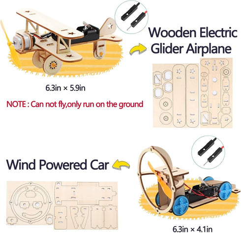 Science Kits for Kids Age 8-14 - DIY STEM Kits, Solar Power & Electric Engineering - Perfect Gift for Ages 8-13