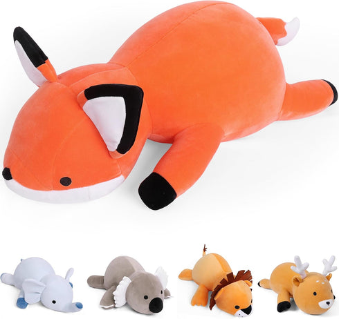 OurHonor 24 inches Fox Weighted Stuffed Animals 4.2 lbs, Weighted Stuffed Animal