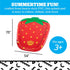 BigMouth Inc Splash Pad Sprinkler, Outdoor Water Toy for Kids, Strawberry Design for Summer Fun