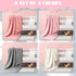 4 Pcs Fleece Baby Blanket, 30 x 40, 3D Fluffy for Boys Nursery Bed, Infant or Newborn Swaddling (Pink Set)