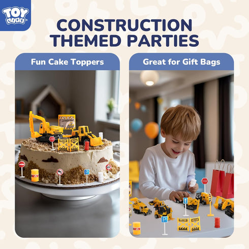 35 4-8, Bulldozer Set TOY Life PCS Construction Toys, Toy Trucks for Kids Ages Small Vehicles Mini Excavator, Cake