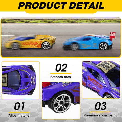 6 4-8 HyDren Pcs Color Changing Cars Bath Toys for Kids Vehicles in Water Goodie Bags Fillers Sensory Toys Bathtub Race
