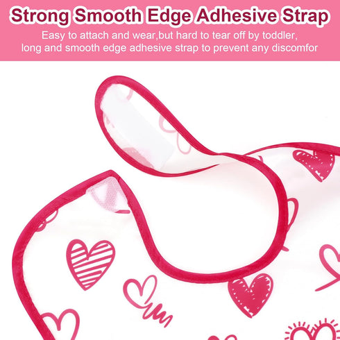 Accmor Baby Bibs for Eating, Waterproof Mess Proof Baby Toddler Bibs, Apron Smock Feeding Bibs for Girls Boys