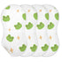 WELLDAY Set 1, 22 11 Inch Muslin Baby Burp Cloths of Soft Absorbent Cute Frog Muslin Washcloths, Bibs, Face Towel