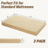 2PCS 52"x28" 100% Bailix Heavyweight Muslin Baby Crib Sheets - Neutral Fitted Crib Sheets for Boys Girls, Breathable