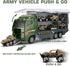 26 Set(2 1), Pcs Military Truck with Soldier Men in Mini Die-cast Battle Car in Carrier Truck, Army Toy Double Side