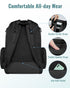 Backpack, Backpack 2 TravelBlack Mancro Diaper Bag Extra Large Capacity Baby Diaper with Insulated Pockets and Stroller