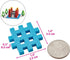 Mario-Inex Mini Waffle Block Construction Playset Toy for Kids - 70 Interlocking Rainbow Puzzle Pieces