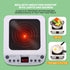 CUTE STONE Kitchen Toy with Cookware, Steam Pressure Pot, Electronic Induction Cooktop, Cut Play Food, Shopping Basket