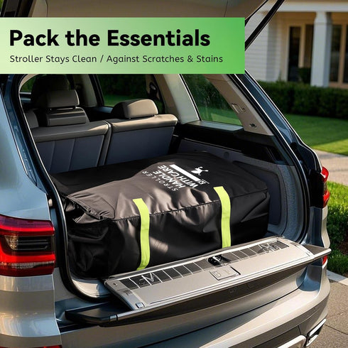 46" 21" 13" Stroller Bag for Airplane: Airplane Travel Essentials, H x W x D Stroller Cover for Air Travel, Fit
