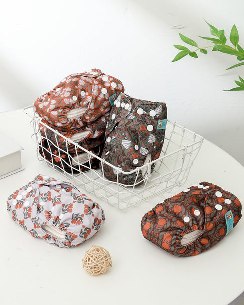12pounds 6pcs 12 6SVB129 ALVABABY Baby Pocket Newborn for Less Than Baby Snaps Cloth Diapers Nappy with Inserts