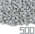 Light Bluish Gray 2×2 Tile, 500 Parts and Pieces Flat MOC Bricks, Bulk Building Blocks for Major Brands
