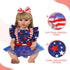 2 17-22 Inch BABESIDE Pcs Reborn Baby Doll Clothes for Babydolls, Reborn Doll Dress Accessories with Headband