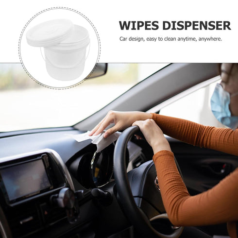 Portable Round Diaper Wipe Holder - A Convenient Bucket for Bathroom Wipes