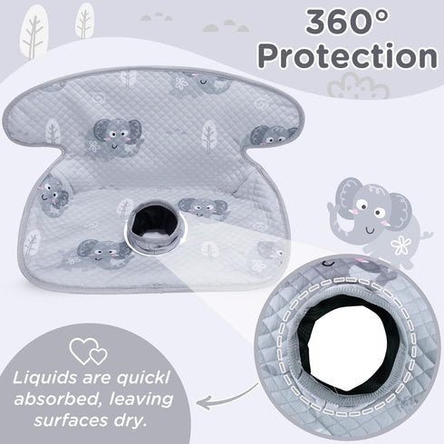 Set, 2 Pack 2 Car Seat Potty Training Protector Waterproof Piddle Pad for Baby Toddlers, Leak-Proof Car Seat Liner