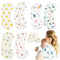 Muslin Burp Cloths, 6 Layers Baby Burp Cloths 6 Pack, Ultra-Soft Burping