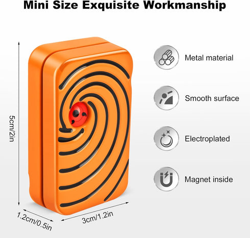 Magnetic Fingertip Slider -Infinite Magnetic Slider, EDC Fingertip Toy, Metal Portable Stress Relief Tool for Adults