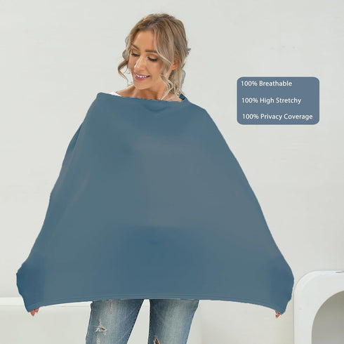 Meetjoy Breathable Car Seat Cover for Babies Multi-Purpose Soft Rayon Nursing Cover for Breastfeeding, High Stretchy