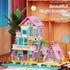 8+, Set 791pcs MindBox Girl Beach House Building Blocks Toys for Girls Age Seaside Villa Friends Building with Light