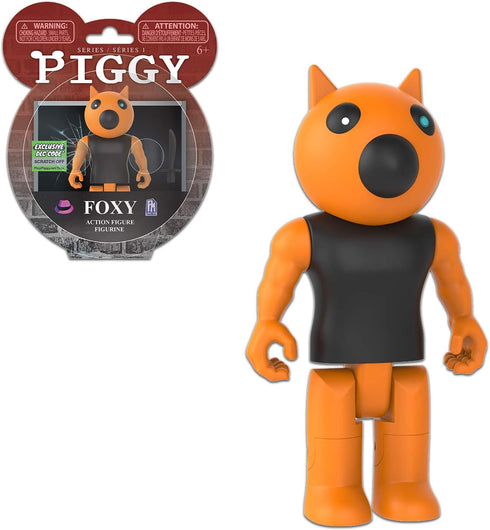 PIGGY Action Figure - Foxy Articulated Buildable Toy, Series 1 Collectible