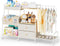BBLIKE Diaper Caddy Organizer with Hanging Rack - 3 Tier Rolling Utility