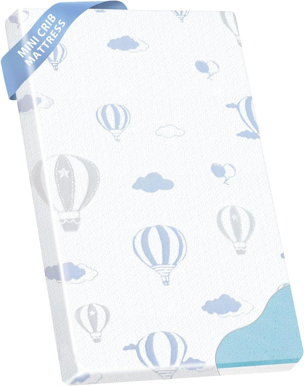 Pack and Play Mattress Pad, 38"x26" Memory Foam Dual-Sided Pack N Play