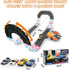 2-in-1 Sets 2 Counter 8-12 Slot Car Race Track - Electric Race Car Track with High-Speed Racing Cars, Dual Racing Game