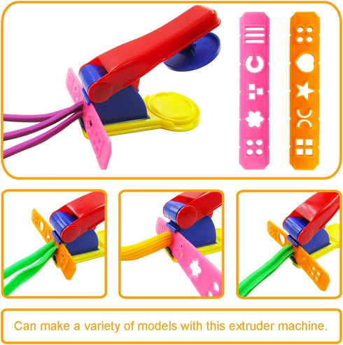 FRIMOONY Plastic Dough Tools, Various Animal Molds, Rolling Pins, for Creative Dough Cutting, 45 PCS by FRIMOONY