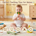 3 (1) Baby Teething Toys Silicone Carrot Rabbit Hollow Teething Tubes -Sensory Chew Toys Over Months - Teether Straws
